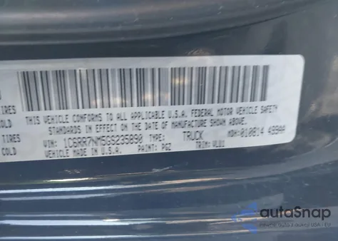 2016 Ram 1500 Laramie z USA, uszkodzony, nr VIN 1C6RR7NM5GS235890